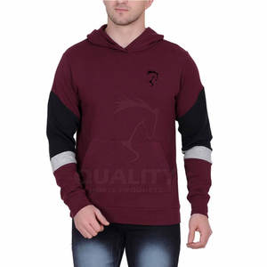 เสื้อฮู้ดผ้าฝ้าย100% น้ำหนักเบาสำหรับผู้ชายเสื้อมีฮู้ดโลโก้สีทึบปรับแต่งได้ - Product Image 2