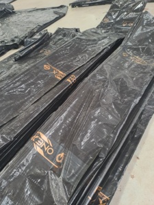 Tissu de maille multifonctionnel imperméable de bâche de PE de noir pur pur superbe - Product Image 5