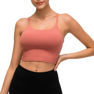 Débardeur court côtelé en maille respirante de haute qualité pour femme, style décontracté et sportif, vente en gros pour l'été - Product Image 2