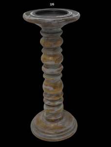 Wedding Decoration Aluminum Matt <b>Black</b> Powder Coated Unique <b>Candle</b> <b>Pillar</b> Holder Modern Style <b>Candle</b> Stand Handmade - Product Image 2