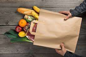 Custom Printed Biodegradable Kraft <b>Paper</b> Bags High Quality Grade Fast Fried Food <b>Packing</b> Luxury Eco-Friendly Supermarket Use - Product Image 3