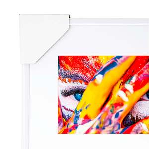 White <b>Plastic</b> Photo <b>Frame</b> 26.2 X 51.5 cm <b>Picture</b> <b>Frame</b> - Product Image 4