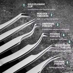 Juego de Pinzas y Aplicador de Pestañas de Acero Inoxidable de Alta Calidad, Antiestático, Duradero y de Precisión, Personalizado 2026 - Product Image 5