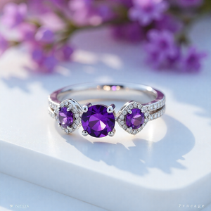 Anillos de compromiso de piedras preciosas azules de lujo de Plata de Ley 925 de alta calidad, regalos de joyería, anillo de dedo para mujer - Product Image 2