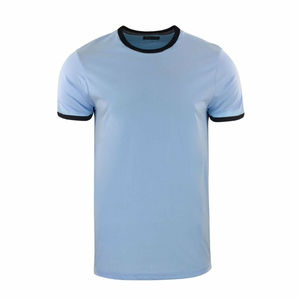 T-shirts pour hommes tricotés à col rond de haute qualité à séchage rapide conception personnalisée coton biologique polyester sonneries fabriquées - Product Image 3