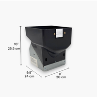 Distributeur de pièces de monnaie argenté DC 24V avec moteur noir, capacité de stockage de 2000 pièces, épaisseur de pièces de 1,8-2,0 mm, pour machines d'arcade et changeurs de pièces, 7 lb