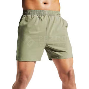 Pantalones cortos de gimnasio ligeros hechos a medida La mejor tela con cierre de cintura elástica Estilo sólido Diseño informal Venta en línea - Product Image 1