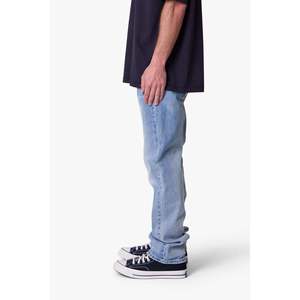 Denim droit épais personnalisé OEM en vrac de haute qualité coupe décontractée délavé vintage bleu indigo fabricant de jeans noirs - Product Image 5