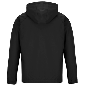 OEM Custom Logo Design Vintage <b>Men's</b> Regular Fit Winter <b>Jacket</b> Solid Black Full Sleeve with Zipper <b>Fly</b> & Hood Canvas Fabric BD - Product Image 2
