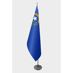 Bandera Personalizada de Nevada de 3x5 pies para Interiores, Impresión Digital en Nailon con Asta de Aluminio para Seguros de Automóviles y Educación - Product Image 1