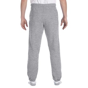 Adult Men's Fleece Open Bottom Sweatpants Pockets 100% Cotton Eco-Friendly Breathable Winter Casual Style <b>Drawstring</b> Sweatpants - Product Image 6