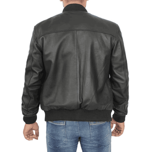 2024 hommes décontracté hiver motard veste en cuir de vachette véritable haute rue moteur épissage personnalisable pour printemps automne mode - Product Image 2