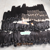Lots de Cheveux Humains Chinois Remy Grade 12A, Vierge, Bruts, Cuticules Alignées, Double Tirage, Couleur Naturelle, Style Lisse, pour Tissage, Vente en Gros