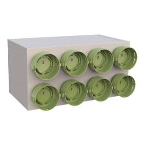 Tecnosystemi Plénum de distribution industriel complet à 90 sorties pour systèmes CVC VMC à conduits avec registre d'équilibrage 900 CFM - Product Image 1