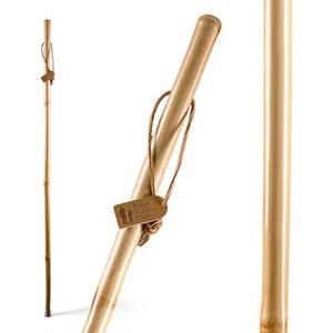 Bâton de randonnée en bois fabriqué à la main canne en bois dragonne légère pour activités de plein air style de vie pour femmes et hommes - Product Image 2