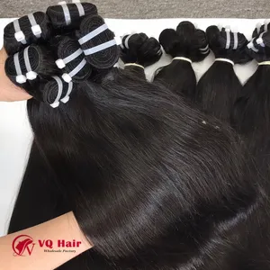 New Trendy 2023 Wholesale 100% Virgin Natural Unprocessed Straight Human Hair Weft Ensuring High Quality