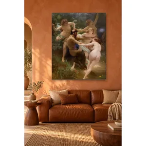 Impression sur toile Fida Bouguereau : Nymphes apportant un satyre au lac - Product Image 3