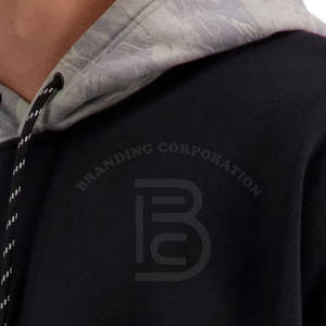 Vente en gros Streetwear uni pour hommes sweats à capuche avec logo personnalisé sweats à capuche en coton épais surdimensionnés pour hommes avec épaules tombantes pour hommes - Product Image 6