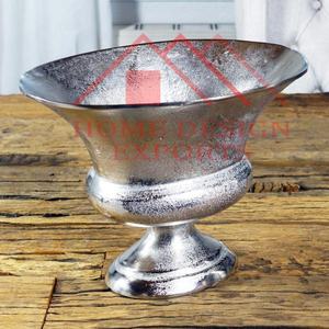 Maceta de urnas de acabado de níquel crudo en bruto de aluminio de último diseño para el hogar, sala de estar, centros de mesa de boda modernos decorativos, urnas - Product Image 6