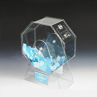 Présentoir Cube Pliable en Acrylique Transparent Personnalisé, Compartimenté, Polissage Haute Brillance, Sans Coins, Design Moderne de Luxe, Acrylique DPP