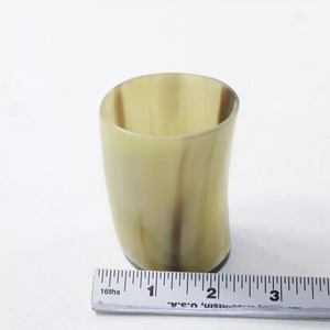Approvisionnement d'usine direct poli Style nautique corne à boire courte prix de gros personnalisé pour verre café vin boisson porter inde - Product Image 3