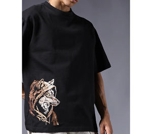 Meilleur T-shirt brodé pour homme en gros, design personnalisé, col rond, coton doux, logo imprimé sérigraphié, coupe classique, anti-froissement - Product Image 6