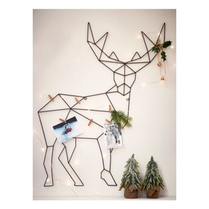 Porte-cartes minimaliste en fil de fer finition argentée, parfait pour Noël, la maison, les fêtes, la décoration de table, porte-cartes - Product Image 4