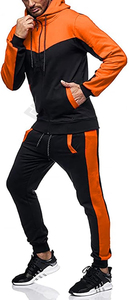 Unisex Full <b>Zip</b> Pullover Tracksuits 2-Piece Set with Graphic Prints 100% Cotton Sweat Suits for Winter Customizable Logo - Product Image 6