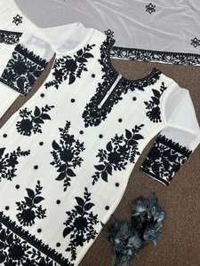 Lễ hội phong cách mặc bông kurti với hoa văn hình học hợp thời trang và công việc bằng đá tuyệt đẹp - Product Image 4