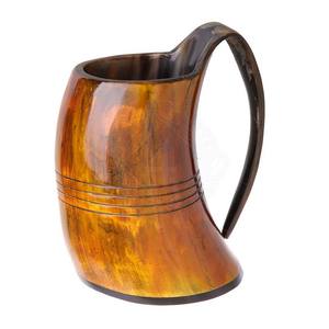 Venta al por mayor acabado a mano natural vikingo bebiendo cuerno jarras de cerveza calidad premium vikingo bebiendo cuerno en Star Crafts India - Product Image 6