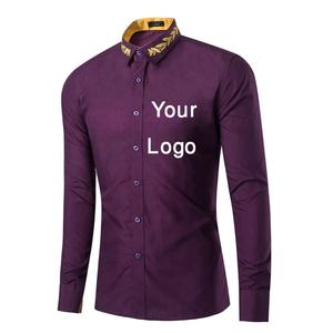 Proveedor de bajo precio directo BD's Latest 100% Cotton Men's Formal Shirt Atractivo Color sólido para la temporada de otoño - Product Image 3