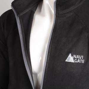 Chaqueta informal de lana negra para exteriores para navegar por el clima - Product Image 1