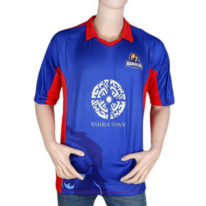 Camiseta de los Karachi Kings para Hombre, Color Azul, Tela P.C., Tallas S-XL - Product Image 1