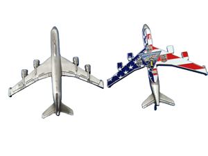 Pièces commémoratives personnalisées en alliage de zinc en forme d'avion 3D, F-18 Hornet et Boeing 707, pour cadeaux - Product Image 2