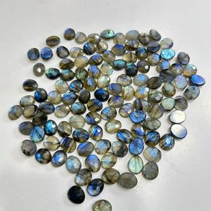 Pierre précieuse en vrac de Labradorite bleue naturelle dans la coupe de forme ovale de 8/10MM - Product Image 5