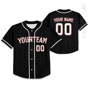 Conception personnalisée Adulte Jeune Plus Size Baseball Softball Jersey Shirt Respirant Maille Broderie Numérique Sublimation Impression - Product Image 1