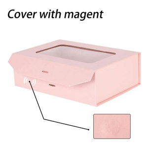 Caja de perfume Papel Desenvolver la belleza Caja de regalo de perfume de buena calidad con ventana transparente y cinta - Product Image 6