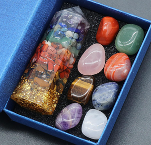 Cristaux Chakra Pierres de Guérison Ensemble Cristaux pour la Méditation Boîte Cadeau de Guérison par Alif cristal et agate - Product Image 3