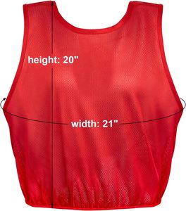 Chaleco de entrenamiento de fútbol para jóvenes y adultos estándar internacional para pinnies de scrimmage y práctica con equipos de jóvenes y adultos - Product Image 3