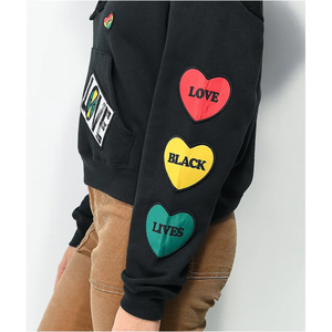 Broderie de patch personnalisée, sweat-shirt d'hiver 100% coton, fournisseur OEM avec broderie de patch cousue, écologique pour la vente au détail, approvisionnement en vrac - Product Image 3