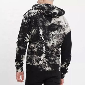 Sudadera con capucha Vintage para hombre, jersey de peso pesado, con logotipo personalizado, teñido anudado y lavado ácido - Product Image 2