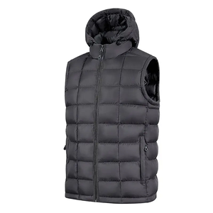 Gilet à bulles matelassé léger en duvet pour hommes, fabriqué en usine, conception Offre Spéciale sur mesure, gilets en duvet de canard, gilets gonflés en duvet de canard - Product Image 4