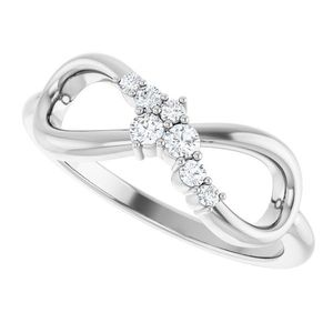 แหวนเพชรประดับสไตล์อินฟินิตี้รุ่นสตูลเลอร์ 123779:600P - Product Image 5