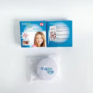 ที่ครอบฟันปลอม2ชิ้นแบบกดเพื่อฟันขาวแบบซิลิโคนฟันเครื่องสำอางด้านบนสวมใส่สบาย - Product Image 4