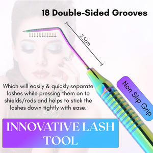 Herramienta Profesional Separadora de Pestañas, Set de Extensión y Lifting de Pestañas de Acero Inoxidable, Herramienta Confiable para Manualidades y Salón de Belleza - Product Image 4