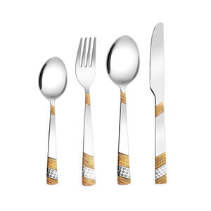 High-Quality 3 Pcs Stainless Steel <b>Cutlery</b> <b>Set</b> with Durable <b>Gold</b> Antique Resin Handles Dishwasher Safe for Kitchen Use - Product Image 5