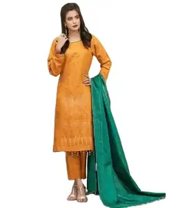 Nuevo Diseño 2023, Shalwar Kameez Pakistaní de Primera Calidad, Vestidos Casuales de Lona para Mujer, Precio al por Mayor, Personalizado, ODM, Grupo AMK - Product Image 1