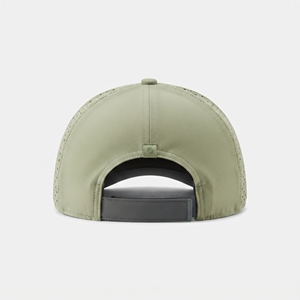 Custom Laser Perforated Baseball Cap Adjustable Breathable Outdoor Casual <b>Hat</b> Gray <b>Green</b> TPU Logo Wholesale High Quality OEM ODM - Product Image 3