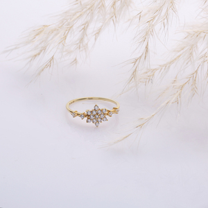 Flower Design Zircon Stone Cluster <b>Ring</b> Wholesale 925 Sterling Silver Jewelry Turkish Handcrafted - Product Image 3