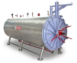 औद्योगिक स्टेनलेस स्टील पानी स्प्रे रेटिनल ऑटोक्लेव खाद्य स्टेरिलाइज़र मशीनरी